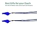 Golvery Coaches Referee Whistle with Lanyard, Blue Plastic Whistles for School Sports, Soccer, Football, Basketball and Lifeguard, Survival Emergency Dog Training (Blue-2pcs)