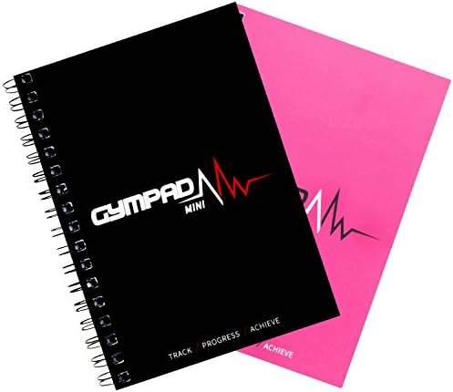 GymPad Mini Workout Journal - The Small Stylish Way To Track Your Workouts (Black & Pink Mini (2 Pack)) ASIN: B01NCE494W