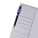 A5 PU Leather Notebook Binder,Refillable 6 Round Ring Binder Cover for A5 Filler Paper,Macaron Notebook Personal Planner Binder with Magnetic Buckle,Lavender