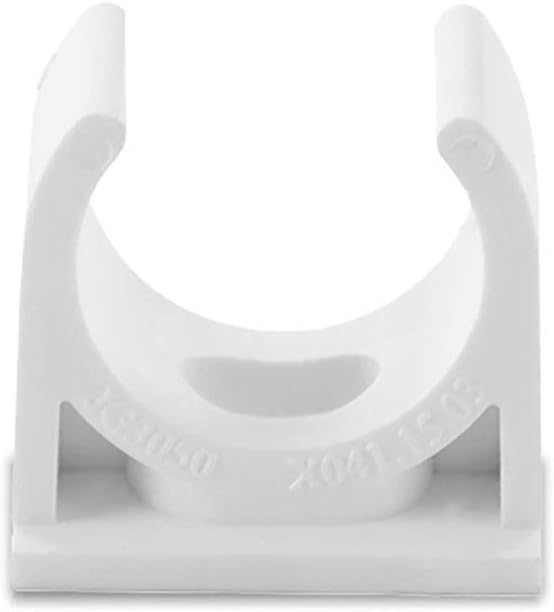 Sinmova 10PCS 50mm U Type Pipe Clamps Tubing Clips Conduit Fittings White, For Water Pipe: White, diameter 50mm - Image 3