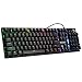 Gaming Keyboard, USB Wired Mechanical Feeling Keyboard with Rainbow LED Backlit, Ergonomic Design Keyboard, Non-Slip, Spill-Resistant, Gaming and Daily Use primary