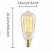 KINGSO 10 Pack E12 Vintage Edison Light Bulbs 40W 110V Antique Dimmable Nostalgic Tungsten Filament Candelabra Base Incandescent Lamp Squirrel Cage Style Bulbs ST48 for Home Light Fixtures
