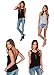 Mippo Women's Sexy Halter Cami Tank Top Backless Blouse Beach Shirt Tee Loose Summer Casual Open Back Off Shoulder Gym Crop Top Black Gray 2 Pack M
