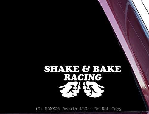 ROXXOR DecalsShake and Bake Racing - Funny! - Precision-Cut Vinyl Decal/Sticker (NOT Printed)