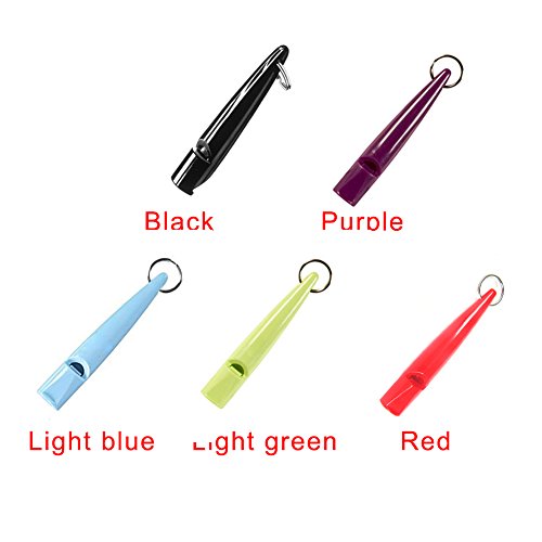 GEZICHTA Plastic Pet Dogs Interactive Training Whistle Ultrasonic Dogs Stop Bark Flutes Puppy Eating Pee Guiding Tool(8cm,Light Blue)