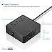 Wall Mountable Power Strip with USB Ports, TESSAN 3 Outlets Charging Station with 4 USB Smart Charging Port (3 USB-A and 1Type C Port),Desktop 5 Ft Extension Cord for Nightstand,Office,Travel,Kitchen