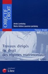 Travaux dirigés de droit des régimes matrimoniaux