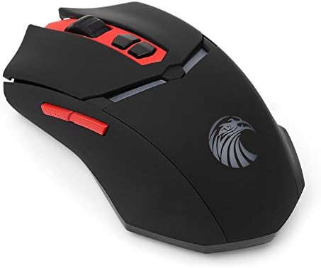Easterntimes 2.4GHz Wireless Gaming Mouse 2400 DPI 7 Button for PC Laptop Desktop Notebook (Black)