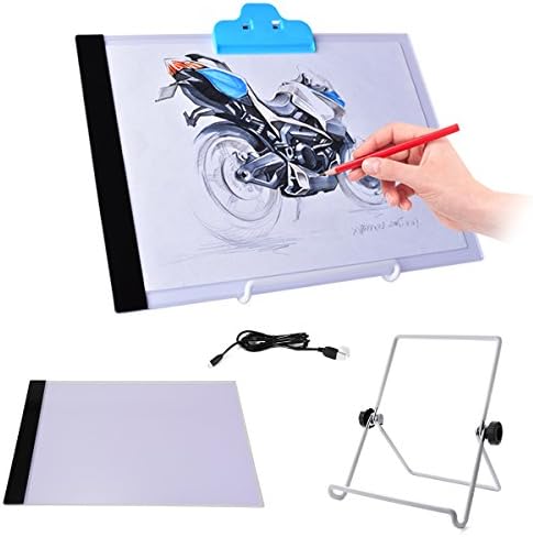 Bestnice A4 Ultra-thin Portable LED Light Box tracer USB Power LED Artcraft Tracing Light Pad Light Box for Artists,Drawing