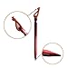 12 Pack Tent Stakes, 7075 Ground Metal Camping Aluminum Tent Pegs, Lightweight Tent Stakes Heavy Duty Spikes Camping Accessories, Red