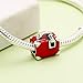 ABUN Travel Series Charms 925 Sterling Silver Have a Trip Journey Beads for Charms Bracelet (Red Suitcase)