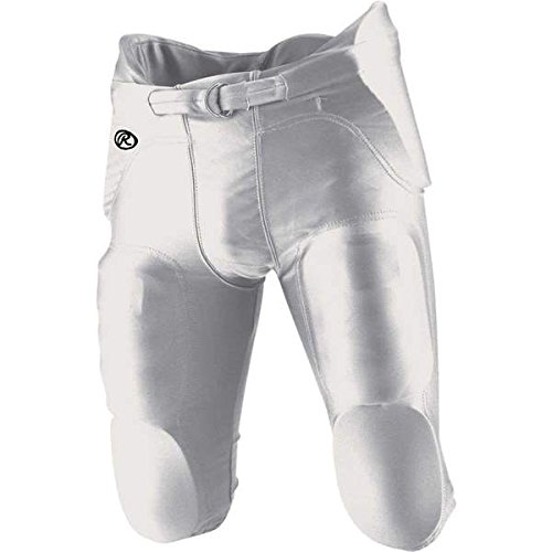 Rawlings F4500P Adult Integrated Football Pants (White, Small)