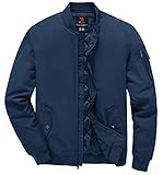 TBMPOY Men's Winter Quilted Bomber Jackets for Men