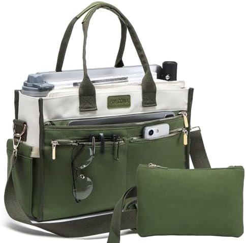 Amazon.com: ZHMO Large Canvas Tote Bag With Pockets for Women