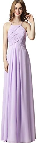 FeliciaDress Women's Sweetheart Solid Strapless Long Gown Dress, Lilac, 10