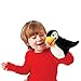 Folkmanis Little Puffin Hand Puppet, Black, White, Yellow, 1 EA