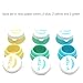 HAL Travel Silicone Cosmetic Containers With Sealed Lids Pack of 6, Soft Silicone - BPA Free, Great for Home and Outdoor (10ml)