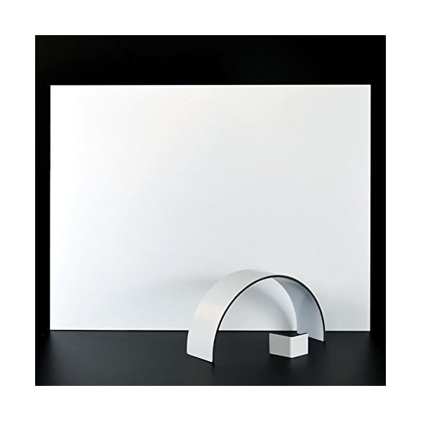 6mm Alu DIBOND® Platte 50x25 cm weiß