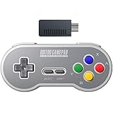 8Bitdo SF30 2.4G Wireless Gamepad Controller with Retro Wireless Receiver Adapter for SNES and SFC Classic Edition