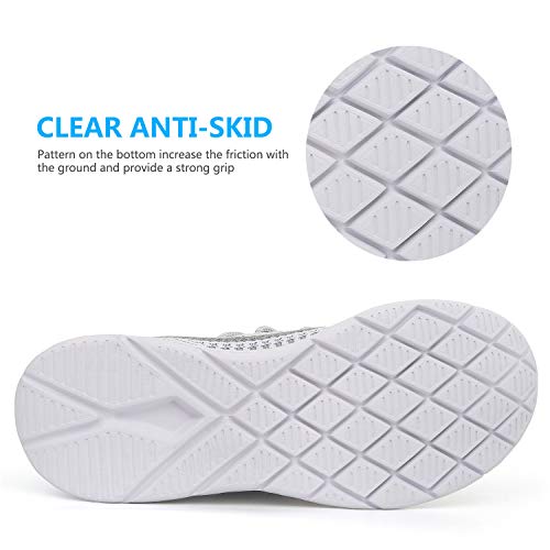 Men's Walking Shoes Casual Sneakers - Athletic Running Non-Slip Lightweight Outdoor Fashion Sneaker MS1936-Grey-US10