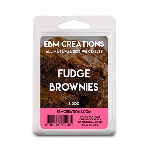 Fudge Brownies - Scented All Natural Soy Wax Melts - 6 Cube Clamshell 3.2oz Highly Scented!