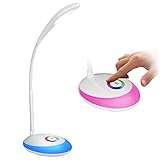 Desk lamp for kids,BUTEO Desk Lamp for Eye Protection Desk Light Adjustable Lighting Colorful Night Lights Reading Lamps Reading Lights Table Lamps Touch Night Lamps LED Multicolor Desk Lights