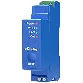 Shelly Pro 1 | Wi-Fi &amp; LAN, 1-Channel Smart Relay Switch | Home Automation | Bluetooth Gateway | Compatible with Alexa &amp; Google Home | No Hub Required | Remote Control | Timer Schedule | Dry Contacts