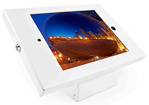 Maclocks 101W202ENW Full Metal Jacket Kiosk with 45-Degree Mount for iPad 2/3/4, iPad Air, iPad Air 2 (White) - Thumbnail 2