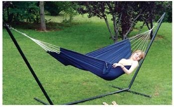 Campers Compact Hammock with Carry Bag (Random Color) 275lb Limit