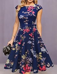 DRESSTELLS Cocktail Floral Dresses for Women