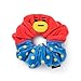 BT21 TATA Character Scrunchie Elastic Hair Tie Band Accessories for Girls, Red/Blue