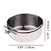 Old Tjikko Pet Feeder Water,10oz 20oz Bird Hamster Small Animal Cup with Holder,2PC Stainless Steel Bowls,Each 10oz Cage Coop Hook Cup for Small Animal Cage Bowl (2pc-10oz Stainless Steel Bowl)thumb 2