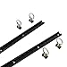 Pit Posse 4ft Aluminum L Track Tie Down Rails - Set of 2 Adjustable S Track Anchor for Flatbed, Truck, Cargo, Van, Enclosed Trailer - Automotive Accessories - Snowmobile, Toy Hauler, 5th Wheel