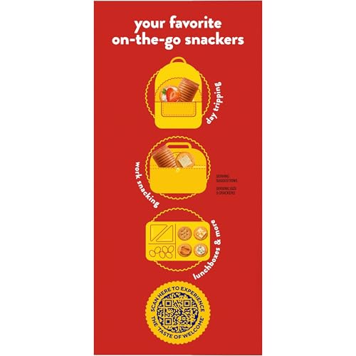 RITZ FRESH STACKS WHOLE WHEAT CRACKERS, TRAVEL SNACKS, 11.6 OZ (8 MULTI SNACK PACKS)