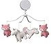 Bedtime Originals Rainbow Unicorn Musical Baby Crib Mobile, Pink