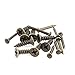 uxcell Metal Table Retro Style Corner Covers Protector 40mmx40mm 4 Pcs