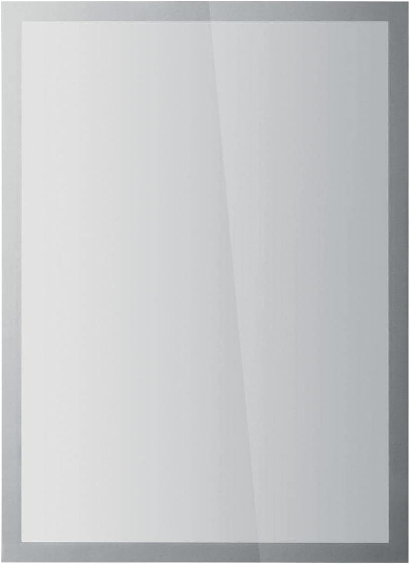 Durable DURAFRAME SUN Static-Cling Magnetic Frame | A3 Format in Silver | Pack of 2 Frames | UV and Heat Resistant | Ideal for Retail Shop Windows