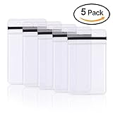 Kuuqa Vertical Heavy Duty Badge Holder Waterproof Name Badge Holder for Office and Exhibition (5 Pack)