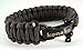 Paracord Survival Bracelet with Stainless Steel Shackle, Regular Weave