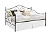 DHP Victoria Daybed, Full Size Metal Frame, Multi-functional Furniture, Pewter