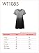 Lock and Love WT1085 Womens Dip Dye V Neck Short Sleeve Pleats Tunic Top XXXL BLACK