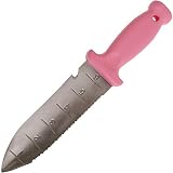 A.M. Leonard Deluxe Soil Knife, Pink - Hori Hori w/ 6-Inch Stainless Steel Blade