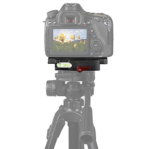 Aluminum Alloy Quick Release Clamp Adapter + 2pcs Quick Release Plates Camera Mount Compatible with Monopod Tripod Head Fluid Slider Shoulder Rig Manfrotto 501HDV 500AH 503HDV 701HDV 519 561 Q5 577 - Thumbnail 6