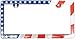 Custom Accessories 92720 Clear American Flag License Plate Frame