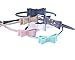 KimmyKu Baby Toddlers Kids Childs Girls Plastic Hair Headbands With Shining Glitter Boutique Bows