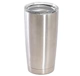 Stainless Steel 20 Oz. Tumbler - Premium Double Wall Vacuum Insulated - Keeps Ice Frozen for DAYS! - Colder Than Competitors even YETI! Because of Food Grade 18/8 Stainless Steel - 20 Oz & Lid