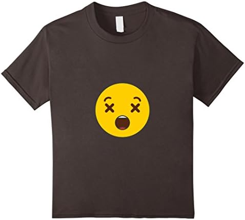 unisex-child X Eyes Emoji Shirt 4 Asphalt