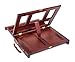 ZagGit Desktop Adjustable Mahogany Wood Art and Book Easel - Light Weight, Sturdy with Storage Drawer