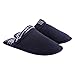 Ofoot Men's & Women's Casual Checked-Pattern Suedette Fabric Memory Foam Clog