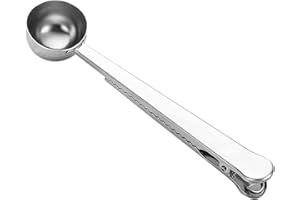 Coffee Measuring Cup Holder, Coffee Spoon Holder, Coffee Measuring Spoon Stainless Steel Sealant for Ground Coffee, Used for 